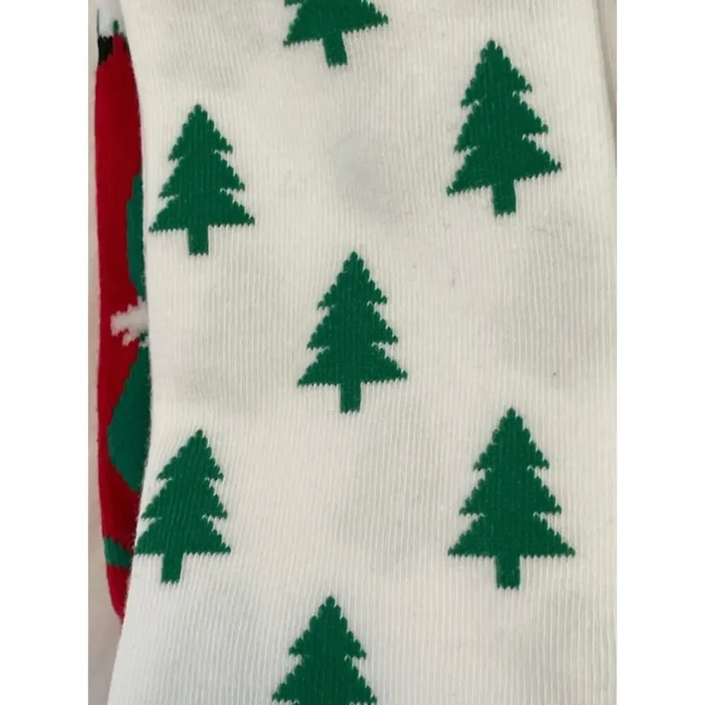 Lavley women's (2) pack funny knit Christmas knee high socks